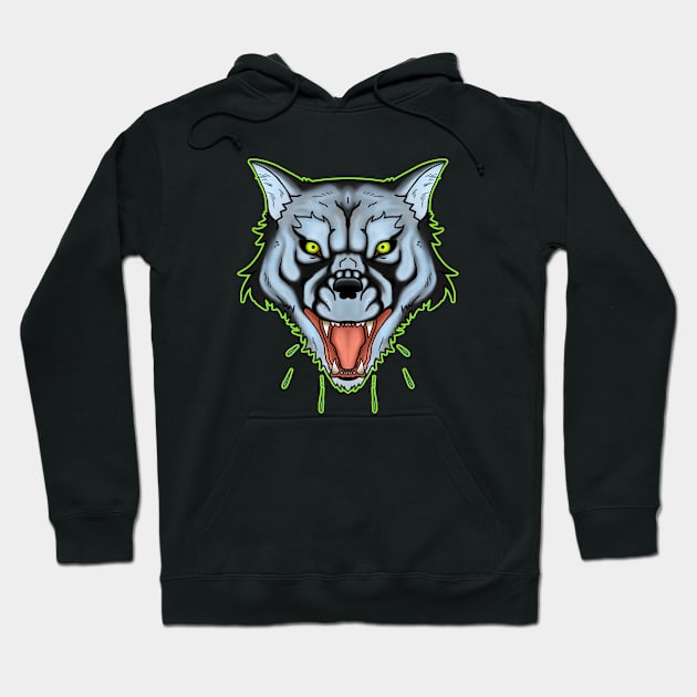 Werewolf Traditional Hoodie by TaliDe